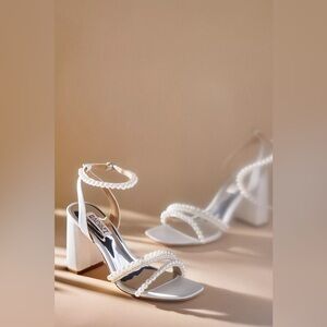 Badgley Mischka Feisty Pearl Block Heels